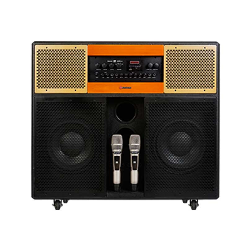 Loa Sumico Home Station 10, Bass 25cm, công suất 350w, Đi Kèm 2 Tay Mic