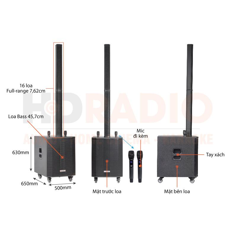 Chú thích Loa Sumico DSP2150