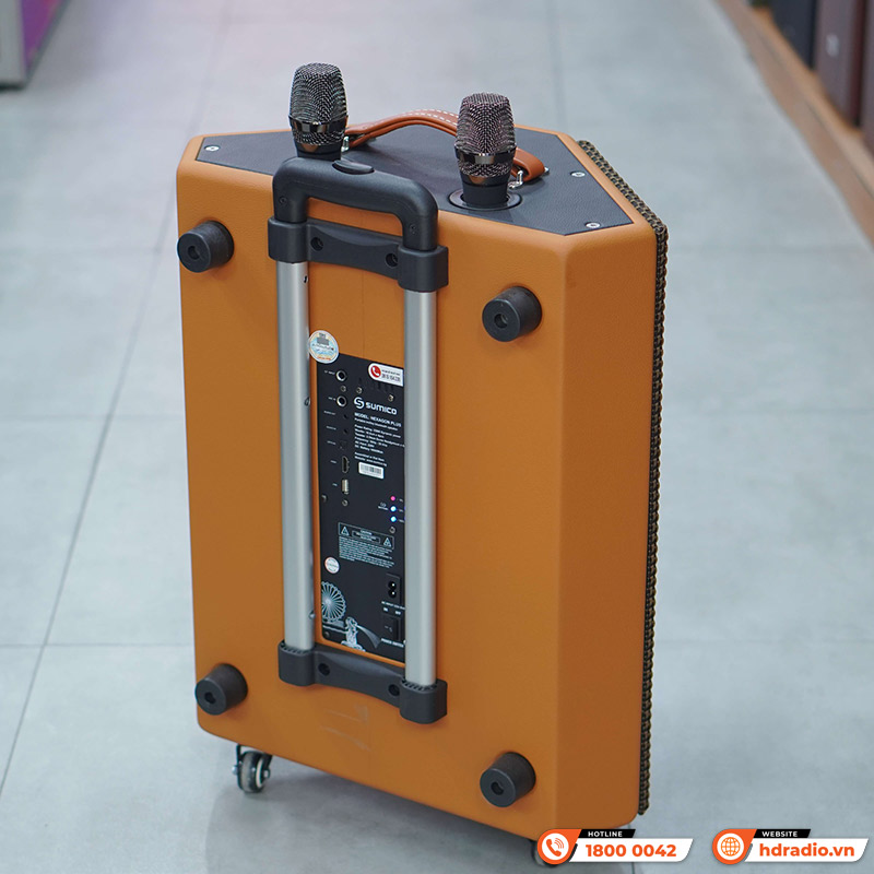 Loa Sumico Hexagon Plus, Bass 16.5cm, Công suất 250W, Pin 8h, Đa Hướng, Kèm 2 Micro-9