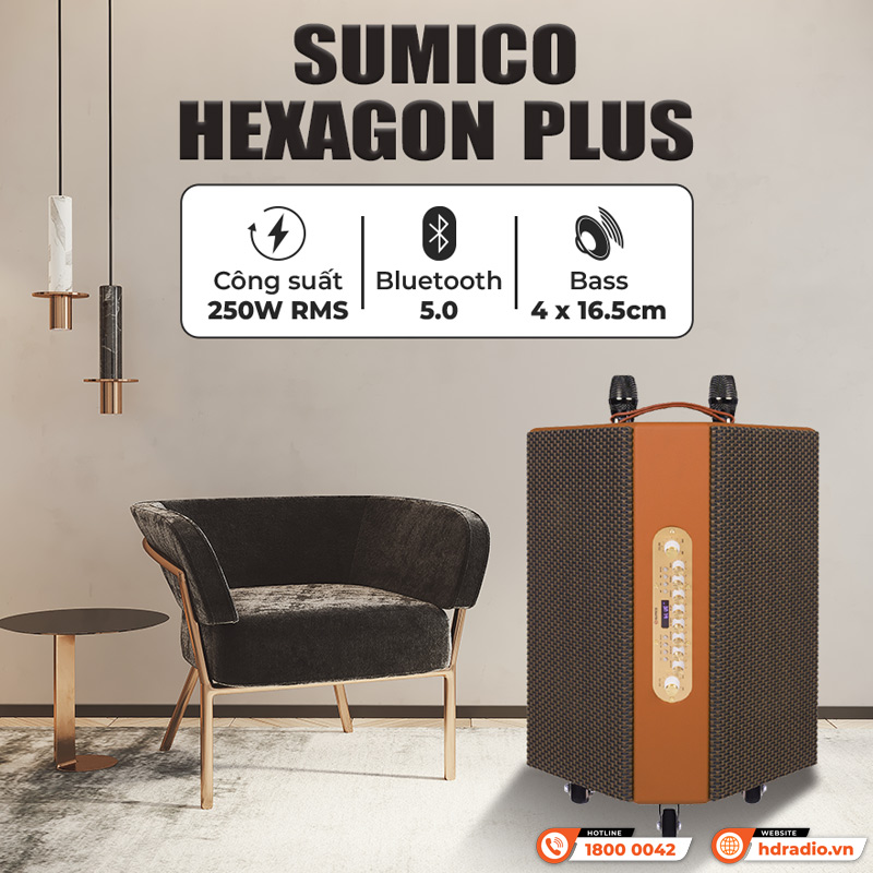 Tính năng Loa Sumico Hexagon Plus