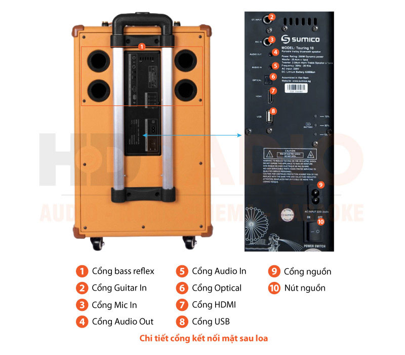 Loa Sumico Touring 10