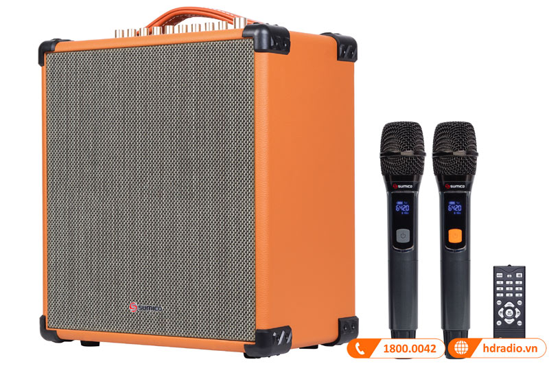 Loa Sumico MSP10A, Bass 25,4 cm, Công suất 100W, 2 Mic, Remote-3