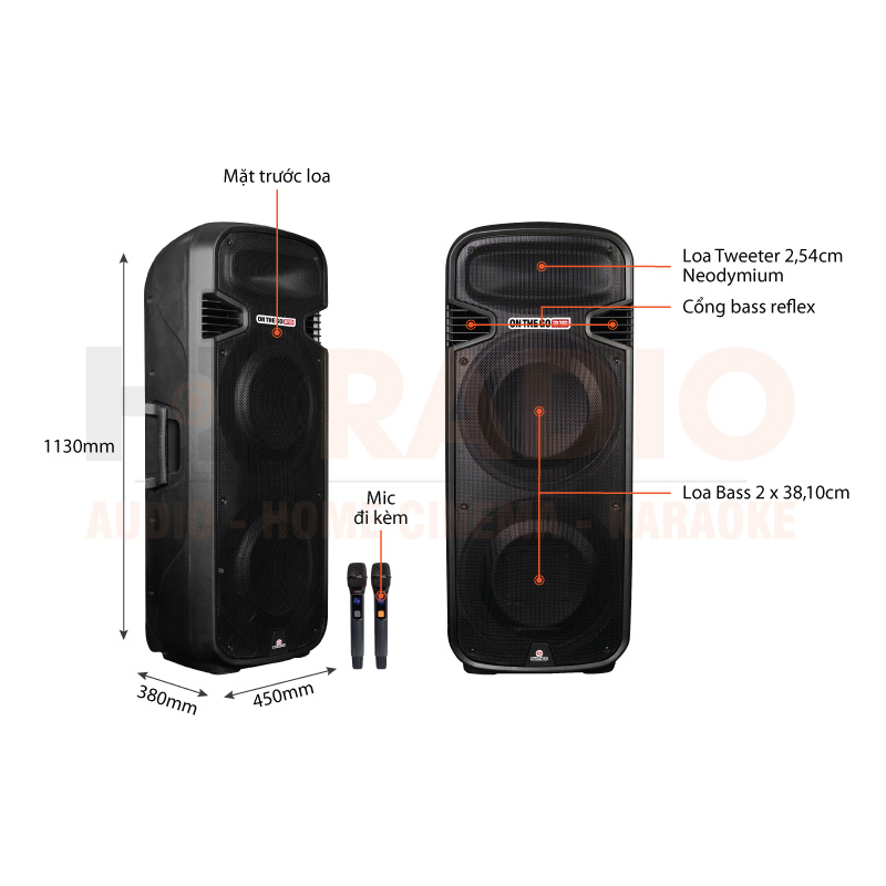 Chú thích Loa Sumico On The Go 215