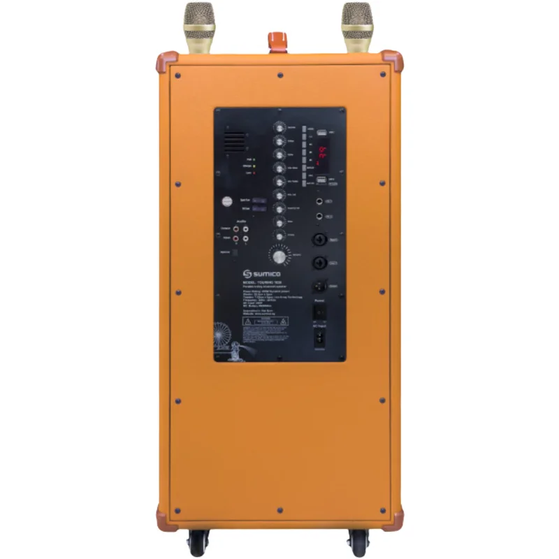 Loa Sumico Touring 1026, Bass 25cm x2, Công suất 400W, Tần số 30Hz – 20kHz, Bluetooth 5.0, Optical, USB, Kèm 2 MIC-3