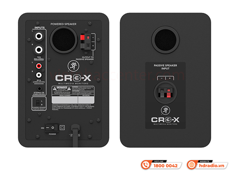Kết nối dễ dàng với Loa kiểm âm Mackie CR3-X Loa kiểm âm Mackie CR3-X
