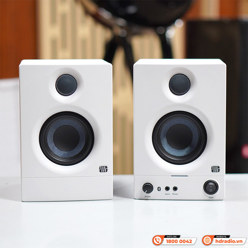 Loa kiểm âm PreSonus Eris 3.5bt Gen 2, Bluetooth 5.0, Công suất 50W, RCA, TRS, AUX-1
