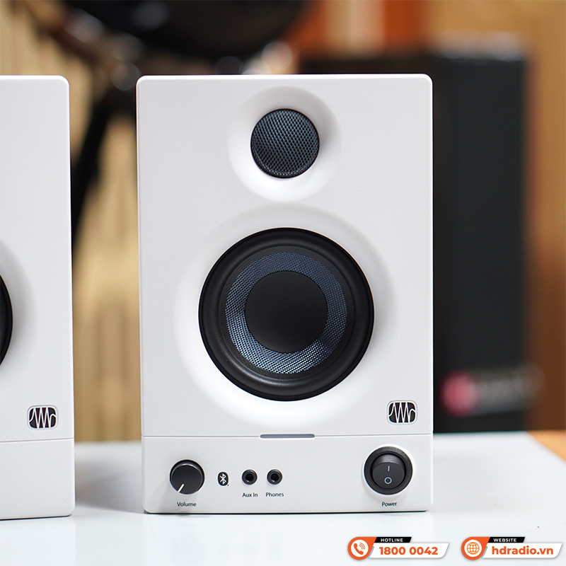 Loa kiểm âm PreSonus Eris 3.5bt Gen 2, Bluetooth 5.0, Công suất 50W, RCA, TRS, AUX-3