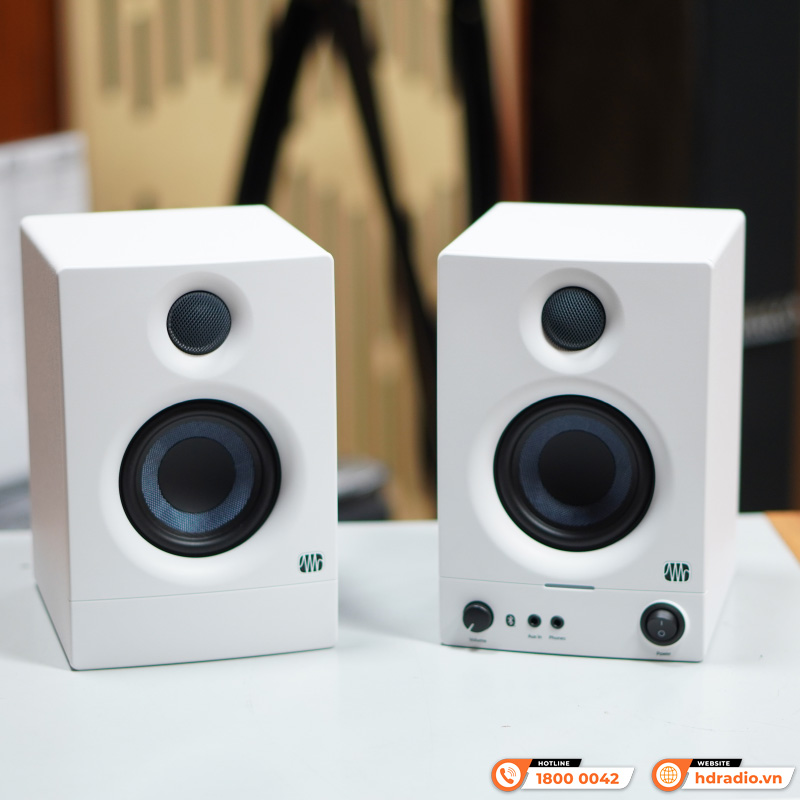 Loa kiểm âm PreSonus Eris 3.5bt Gen 2, Bluetooth 5.0, Công suất 50W, RCA, TRS, AUX-2