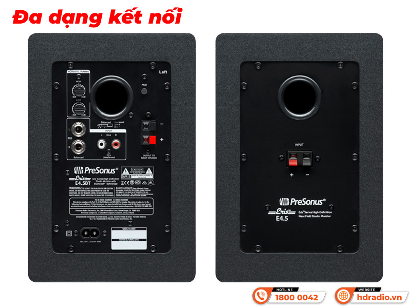 Kết nối Loa kiểm âm PreSonus Eris 4.5 BT
