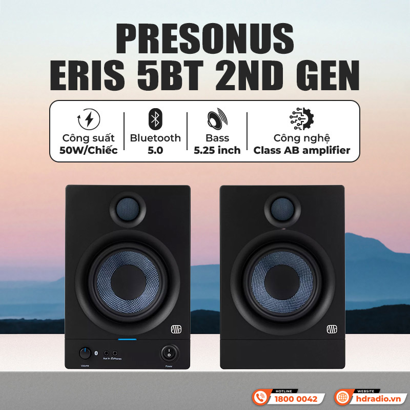 Tính năng của Loa kiểm âm PreSonus Eris 5BT 2nd Gen