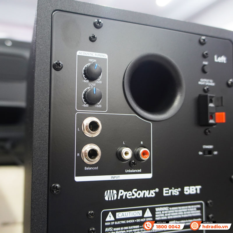 Loa kiểm âm PreSonus Eris 5BT 2nd Gen, Bluetooth 5.0, công suất 100W, XLR, RCA-7