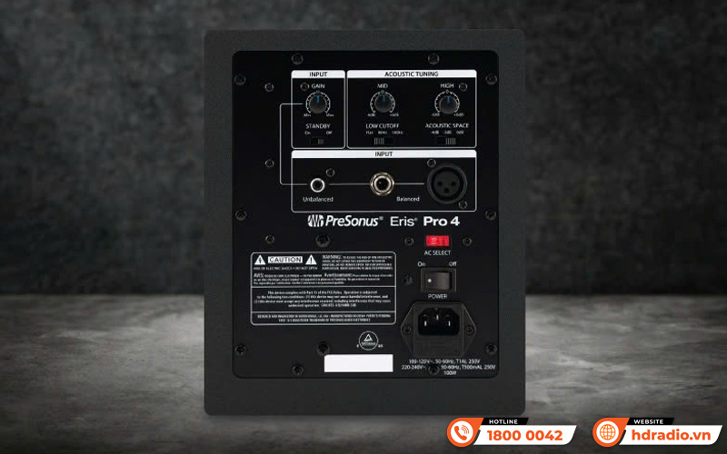 Kết nối và điều khiển Loa PreSonus Eris Pro 4