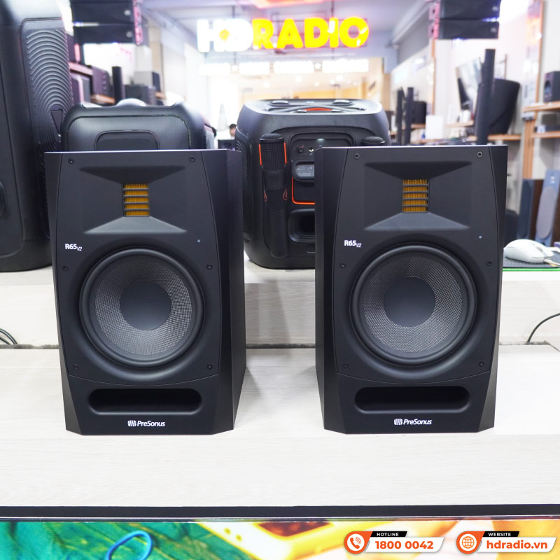 Loa kiểm âm PreSonus R65 V2, XLR, RCA, TRS-1