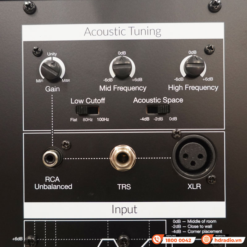 Loa kiểm âm PreSonus R65 V2, XLR, RCA, TRS-9