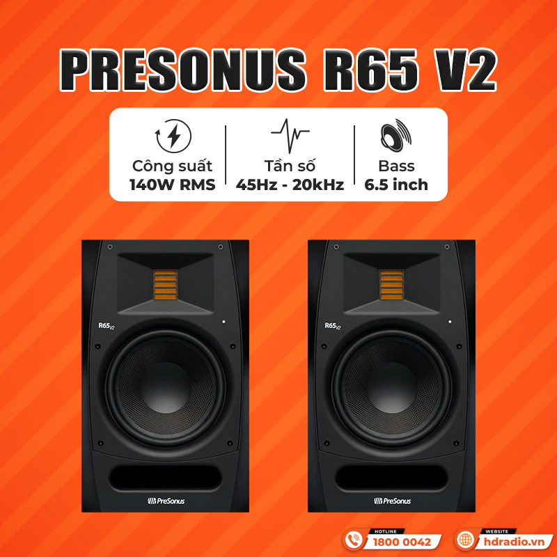 Tính năng Loa PreSonus R65 V2