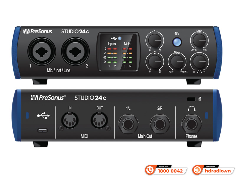 Soundcard PreSonus Studio 24c USB-C Audio Interface