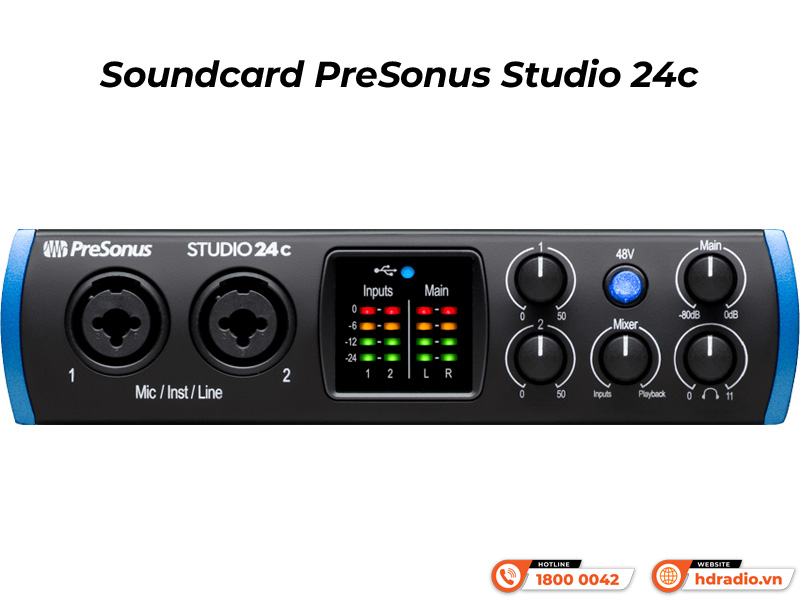 Soundcard PreSonus Studio 24c USB-C Audio Interface