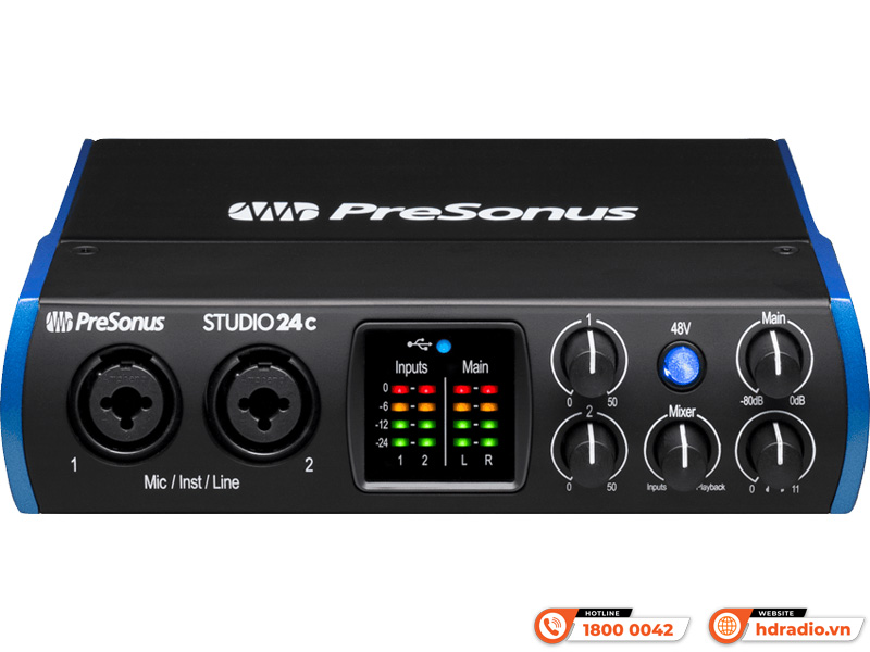 Soundcard PreSonus Studio 24c USB-C Audio Interface