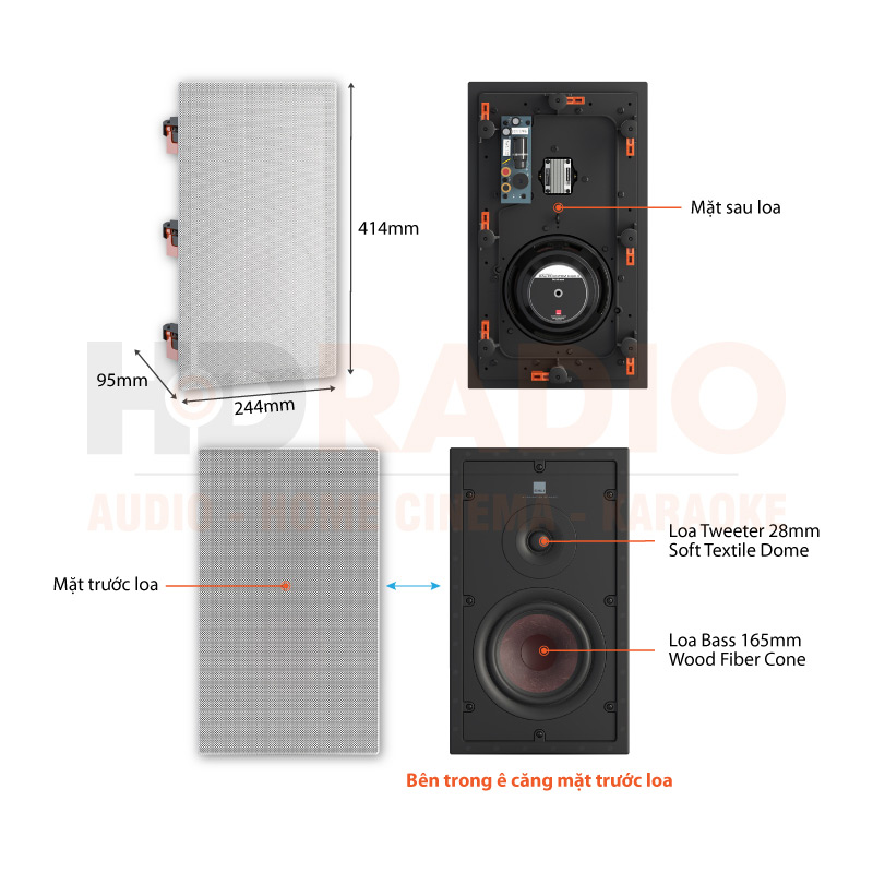 Chú thích Loa Dali Phantom H-60 R