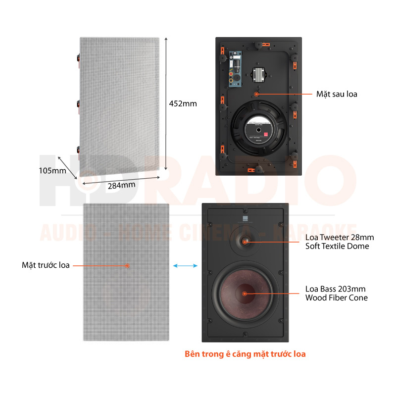 Chú thích Loa Dali Phantom H-80 R