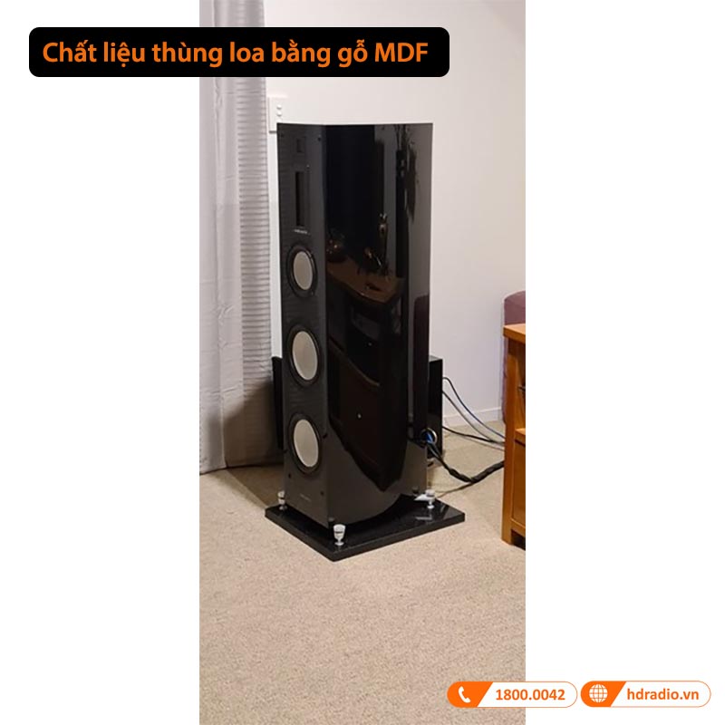 chất liệu thùng gỗ MDF