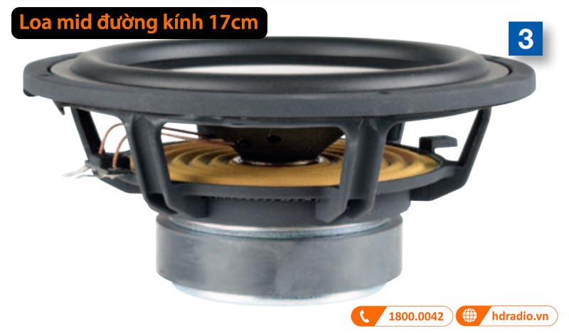 loa mid đường kính 17cm