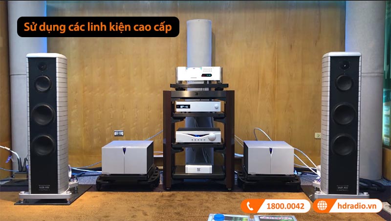 sử dụng các linh kiện cao cấp