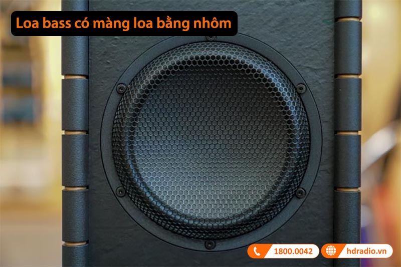 loa bass sử dụng màng nhôm