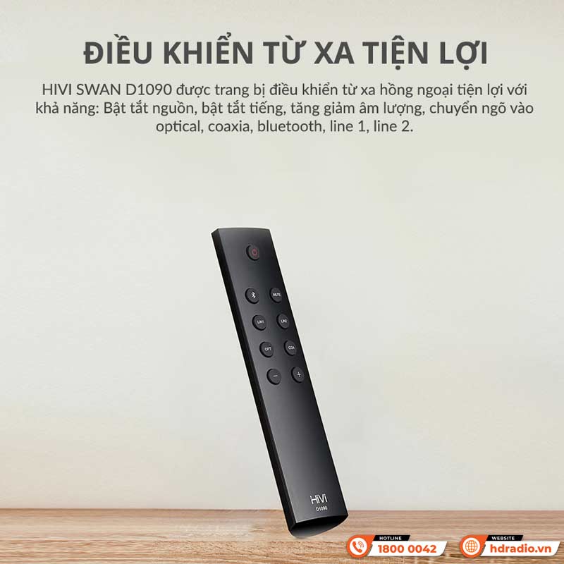 Điều khiển từ xa Loa Hivi Swan D1090