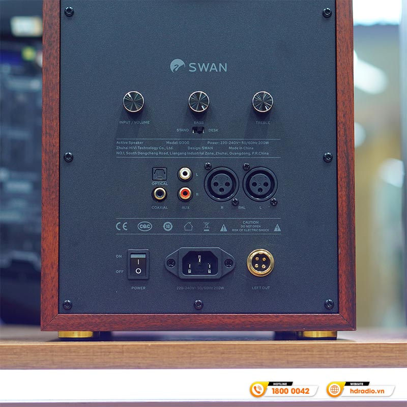 Loa Hivi Swan D300, Công suất 300W, Bluetooth, Optical, Coaxial, RCA, XLR-11