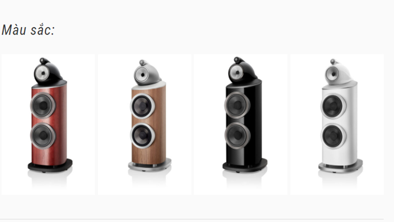 mau sac loa b&w 801 d4