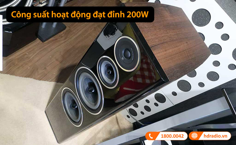 công suất đạt đỉnh đến 200W