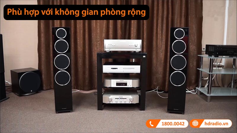 phù hợp với không gian rộng