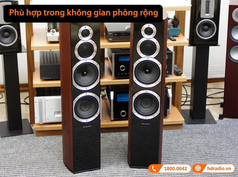 phù hợp với không gian phòng rộng