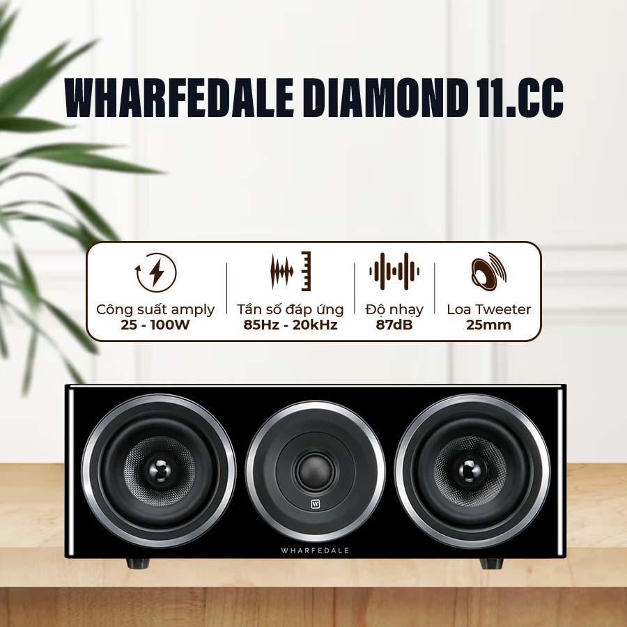 Loa Center Wharfedale Diamond 11.CC (Độ nhạy 87dB, Tần số 85Hz-20KHz)-5