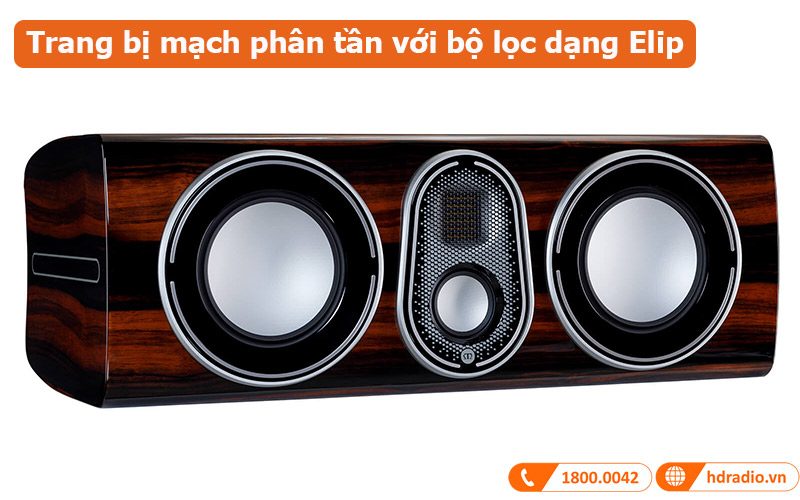 Loa Monitor Audio Platinum C250 3G trang bị mạch phân tần với bộ lọc dạng Elip