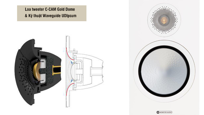 cu loa tweeter C-CAM Gold Dome 