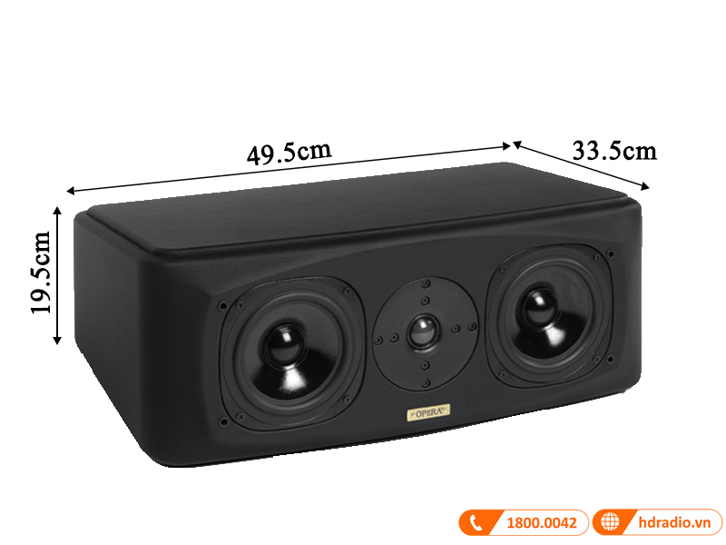kich thuoc loa opera centrale