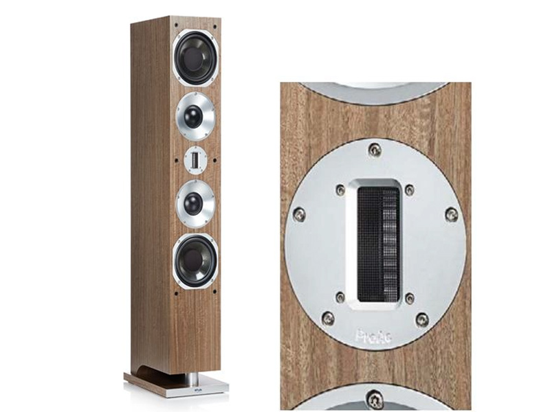 Loa tweeter ribbon của K10 nằm ở vị trí trung tâm cho dải tần số cao siêu ngọt và chi tiết Loa ProAc K10