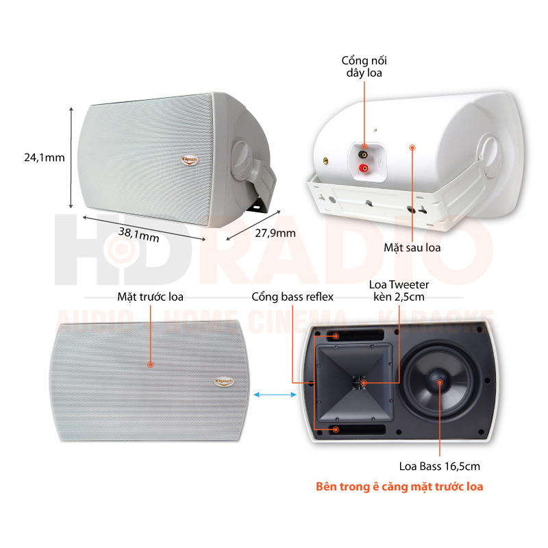 Chú thích Loa Klipsch AW-650