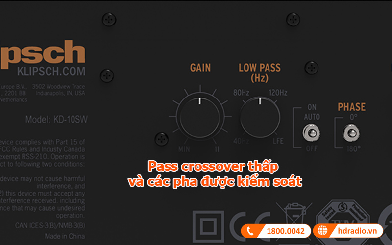 tinh nang loa Klipsch KD-10SW