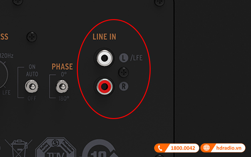 ket noi loa Klipsch KD-10SW