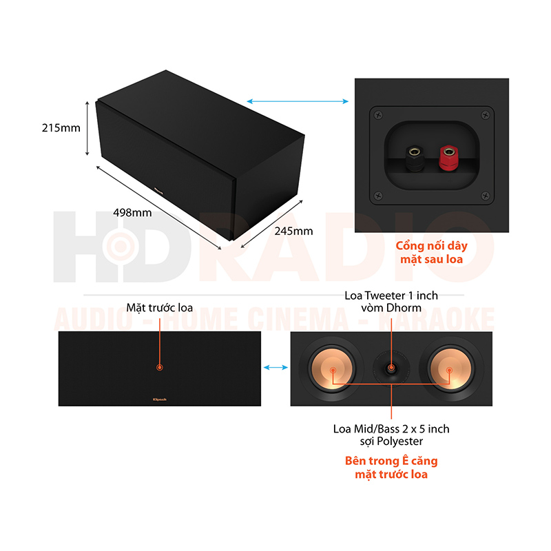 Chu thich loa Klipsch KD-52C Chu thich loa Klipsch KD-52C