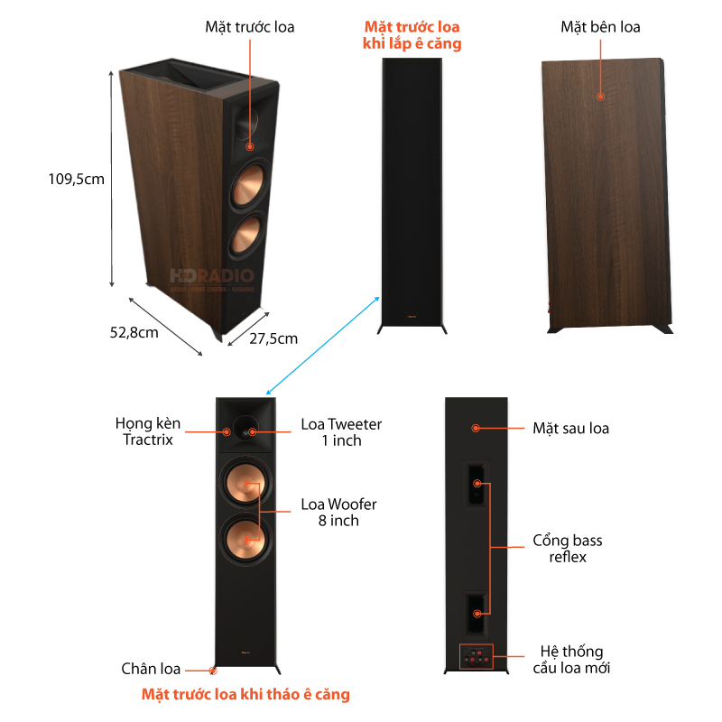 cau tao loa klipsch rp-8060fa ii