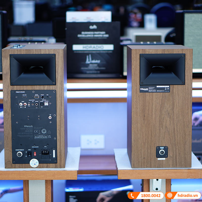 Loa Klipsch The Sevens Chính Hãng, Bluetooth, AUX, Optical, RCA, Sub Out, Công Suất 200W, Độ nhạy 112dB, Tần số 39Hz-25kHz-10