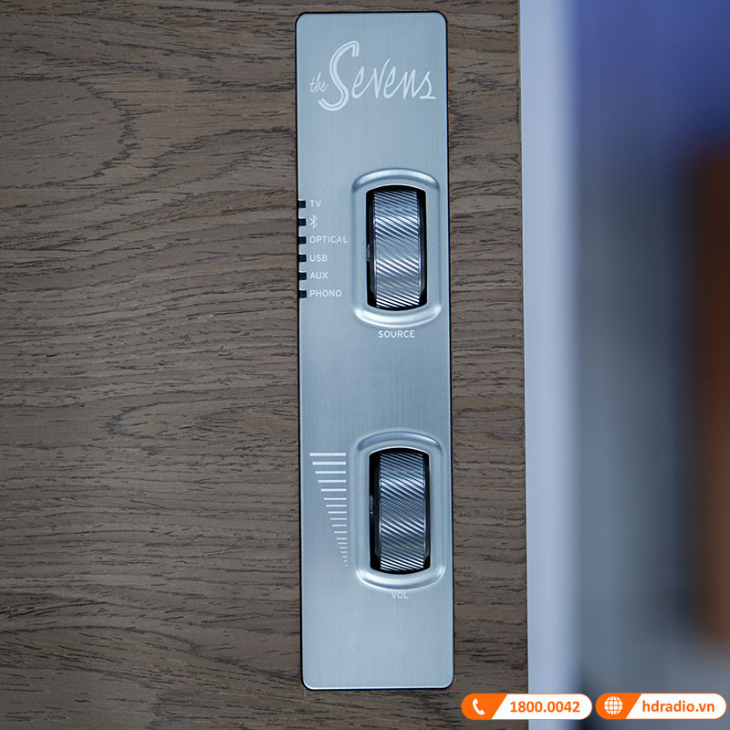 Loa Klipsch The Sevens Chính Hãng, Bluetooth, AUX, Optical, RCA, Sub Out, Công Suất 200W, Độ nhạy 112dB, Tần số 39Hz-25kHz-17