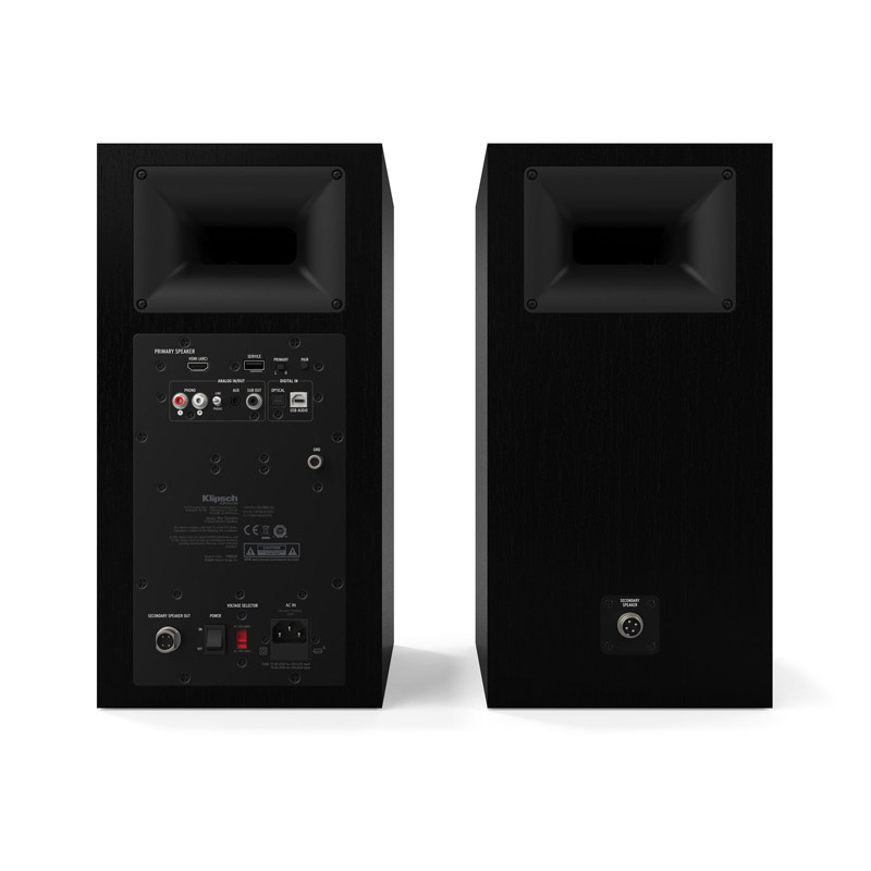 mặt sau của loa phiên bản màu đen