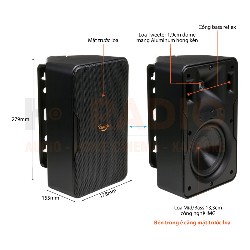 Chú thích Loa Klipsch CP-6