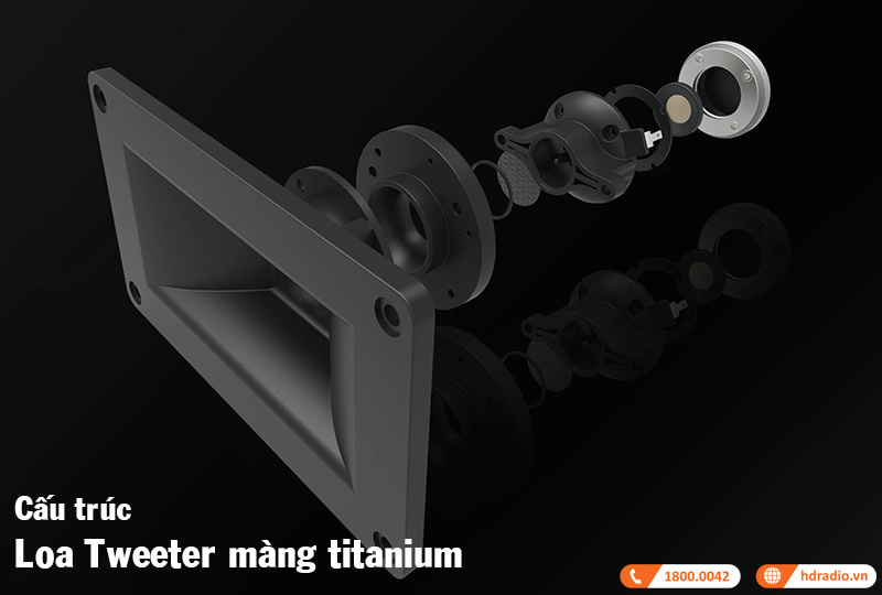 loa tweeter mang titanium cua loa klipschorn 75th anniversary edition 