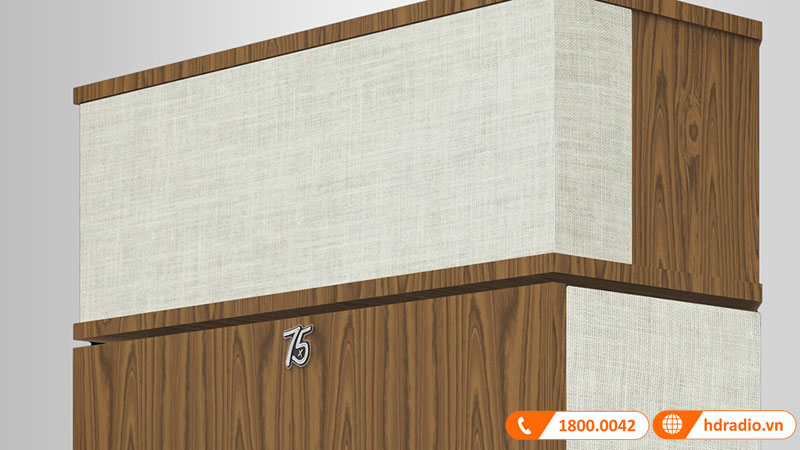 logo ki niem dinh kim cuong cua loa klipschorn 75th anniversary edition